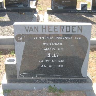 HEERDEN Billy, van 1923-1991