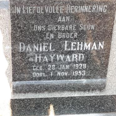 HAYWARD Daniel Lehman 1928-1953