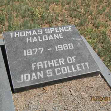 HALDANE Thomas Spence 1877-1968