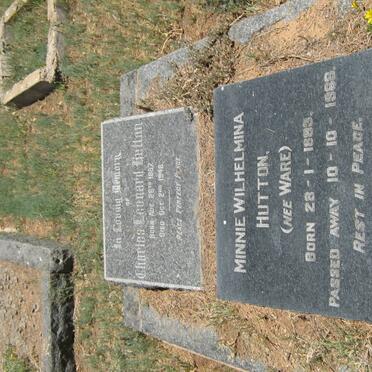 HUTTON Charles Leonard 1887-1948 &amp; Minnie Wilhelmina WARE 1893-1968