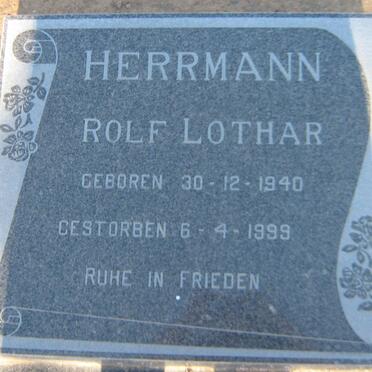 HERRMANN Rolf Lothar 1940-1999