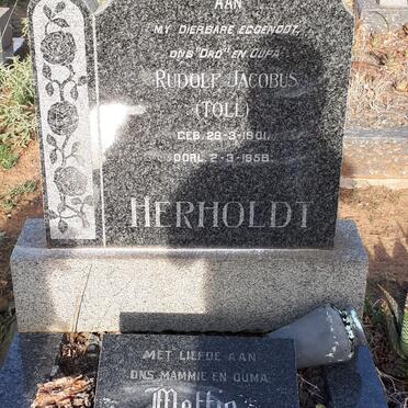 HERHOLDT Rudolf Jacobus 1901-1958 &amp; Mattie 1904-1983
