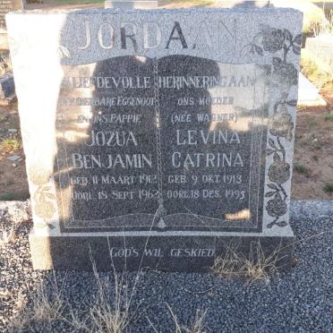 JORDAAN Jozua Benjamin 1912-1962 &amp; Levina Catrina WAGNER 1913-1995