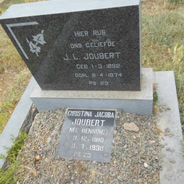 JOUBERT J.L. 1892-1974 &amp; Christina Jacoba HENNING 1910-1998