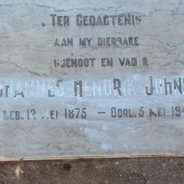 JOHNSON Johannes Hendrik 1875-1940