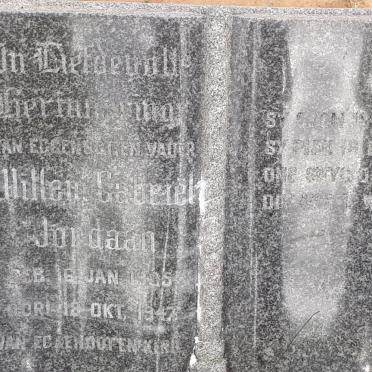 JORDAAN Willem Gabriël 1905-1947