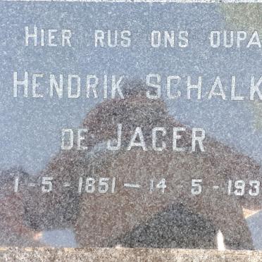 JAGER Hendrik Schalk, de 1851-1935