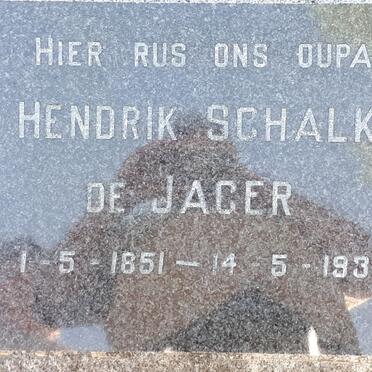 JAGER Hendrik Schalk, de 1851-1935