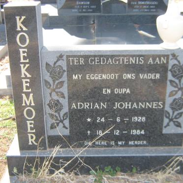 KOEKEMOER Adrian Johannes 1928-1984