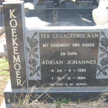 KOEKEMOER Adrian Johannes 1928-1984