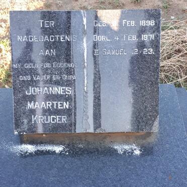 KRÜGER Johannes Maarten 1898-1971