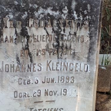 KLEINGELD Johannes 1893-1946
