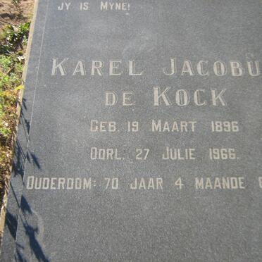 KOCK Karel Jacobus, de 1896-1966