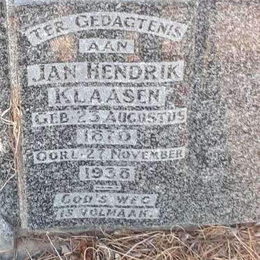 KLAASEN Jan Hendrik 1870-1938