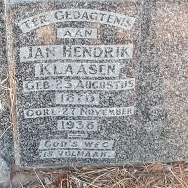 KLAASEN Jan Hendrik 1870-1938