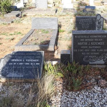 KOEKEMOER Hendrick L. 1902-1958 &amp; Martha J. RAUTENBACH 1904-1960