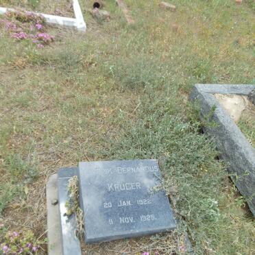 KRUGER Hendrik Bernardus 1922-1925