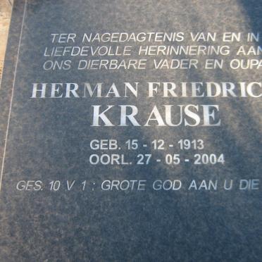 KRAUSE Herman Friedrich 1913-2004