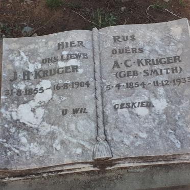 KRUGER J.H. 1855-1904 &amp; A.C. SMITH 1954-1933