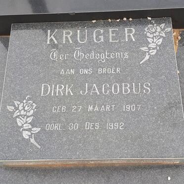 KRÜGER Dirk Jacobus 1907-1992