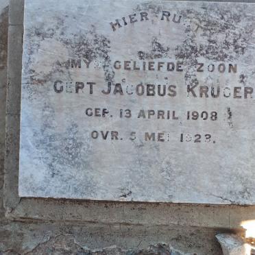 KRUGER Gert Jacobus 1908-1923
