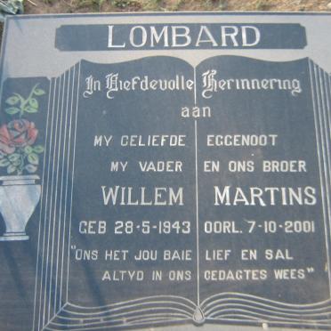 LOMBARD Willem Martins 1943-2001