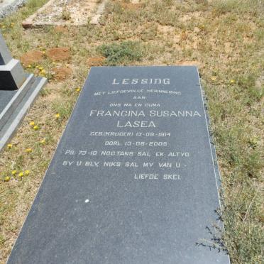 LESSING Francina Susanna Lasea nee KRUGER 1914-2005