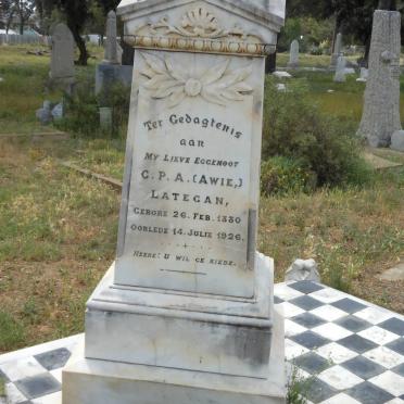 LATEGAN C.P.A. 1880-1926 &amp; Aletta Martina VILJOEN voorheen LATEGAN 1879-1965