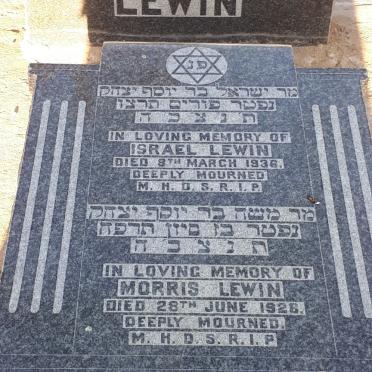 LEWIN Morris -1928 :: LEWIN Israel -1936