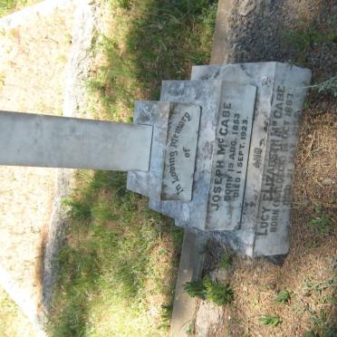 McCABE Joseph 1853-1923 &amp; Lucy Elizabeth WALDECK 1883-1955