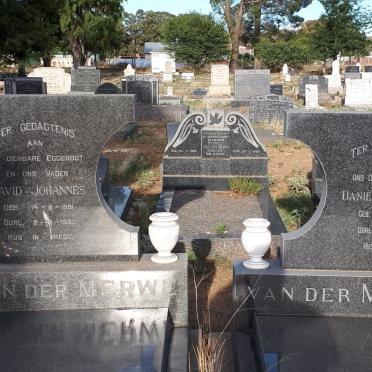 MERWE David Johannes, van der 1891-1959 &amp; Daniël Jacobus 1913-1988