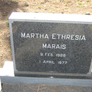 MARAIS Martha Ethresia 1928-1977