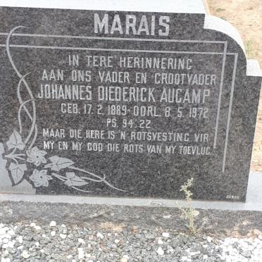 MARAIS Johannes Diederik Aucamp 1889-1972