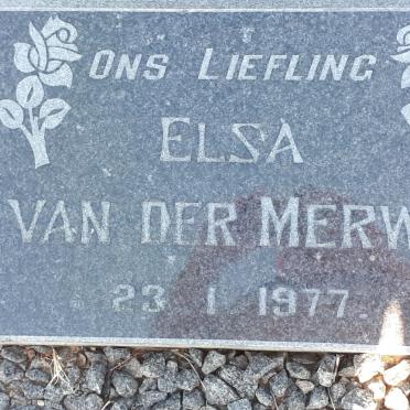 MERWE Elsa, van der -1977