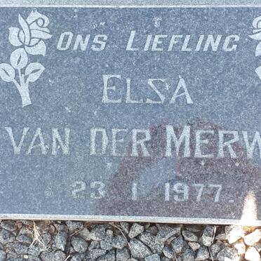 MERWE Elsa, van der -1977