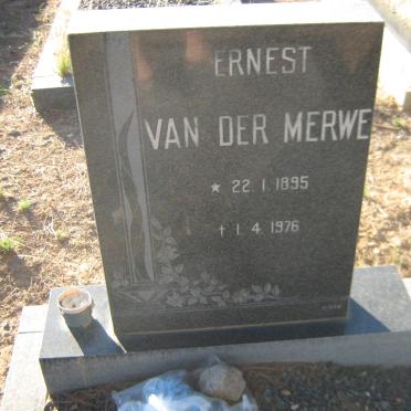 MERWE Ernest, van der 1895-1976