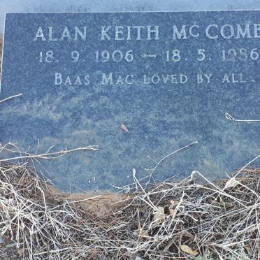 MCCOMB Allan Keith 1906-1986