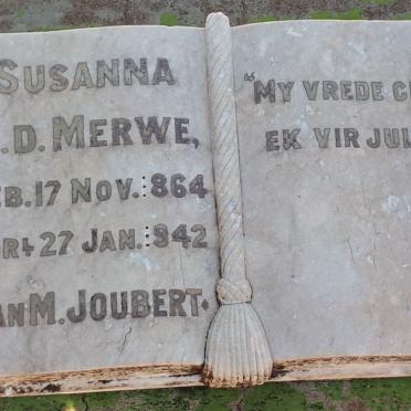 MERWE Susanna, v.d. 1864-1942