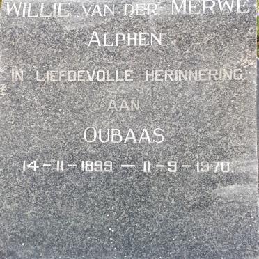 MERWE Willie, van der 1899-1970
