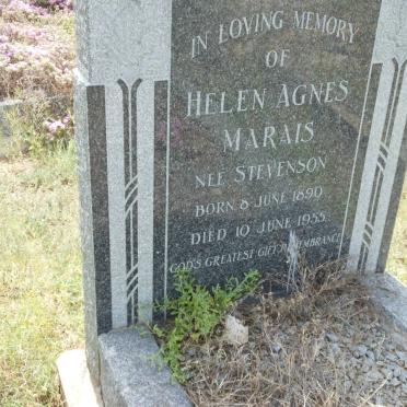 MARAIS Helen Agnes nee STEVENSON 1890-1955