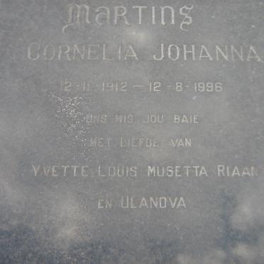 MARTINS Cornelia Johanna 1912-1996