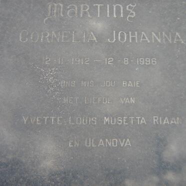 MARTINS Cornelia Johanna 1912-1996