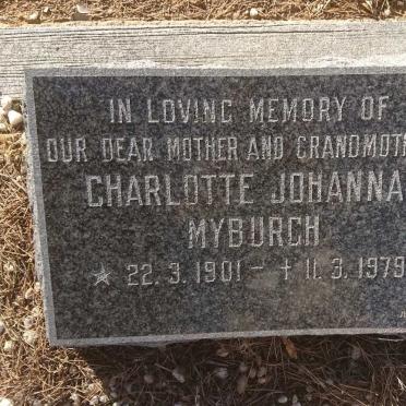 MYBURGH Charlotte Johanna 1901-1979