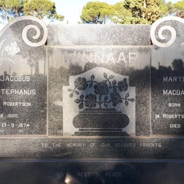 MINNAAR Jacobus Stephanus 1880-1974 &amp; Martha Magdalena PREISS 1883-1970