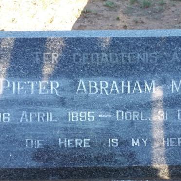 MARAIS Pieter Abraham 1895-1968