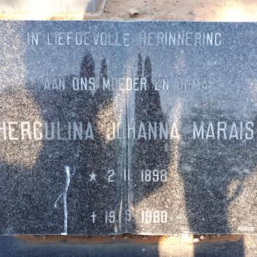 MARAIS Herculina Johanna 1898-1980