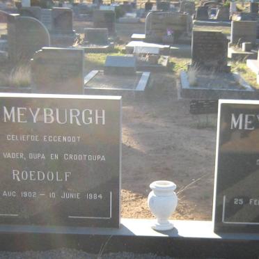 MEYBURGH Roedolf 1902-1984 &amp; Elizabeth 1898-1989