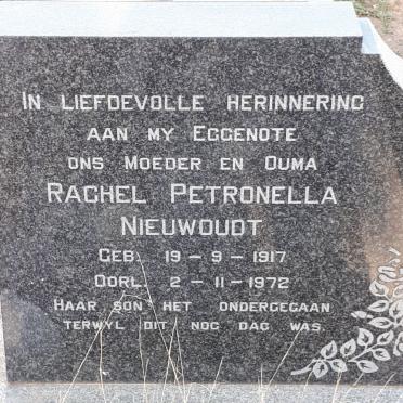 NIEUWOUDT Rachel Petronella 1917-1972