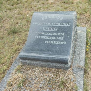 NAUDE Johanna Margarita 1846-1935