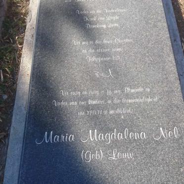NEL Frederik Antonie 1955-2014 &amp; Maria Magdalena LOUW 